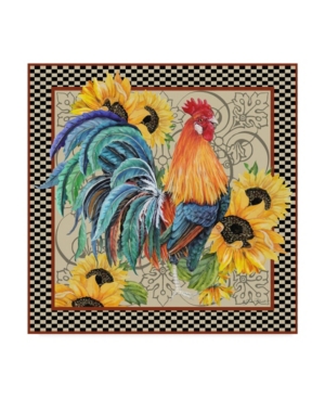 Trademark Global Jean Plout 'country Time Rooster' Canvas Art In Multi