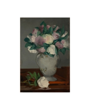 Trademark Global Edouard Manet 'peonies' Canvas Art In Multi