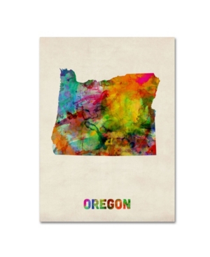 UPC 886511257115 product image for Michael Tompsett 'Oregon Map' Canvas Art - 24