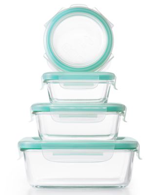 Smart Seal 12-Pc. Glass Food Storage Container Set