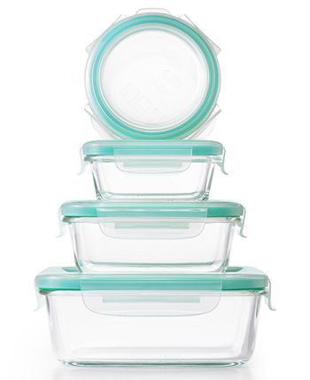 OXO - Smart Seal 12-Pc. Glass Food Storage Container Set