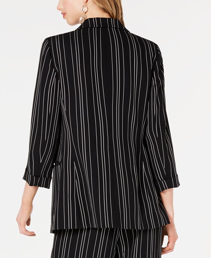 Bar III Striped OpenNotch Collar Jacket, Created for Macy's Macy's