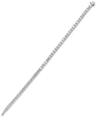 Cubic Zirconia Tennis Bracelet in Sterling Silver