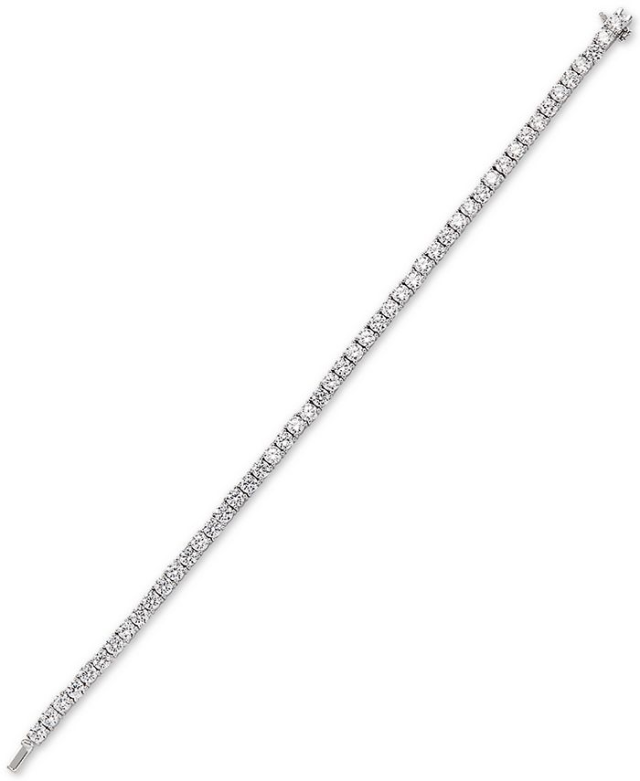 'Arabella' Sterling Silver CZ Kiss Cross & Tennis Chain main image 0