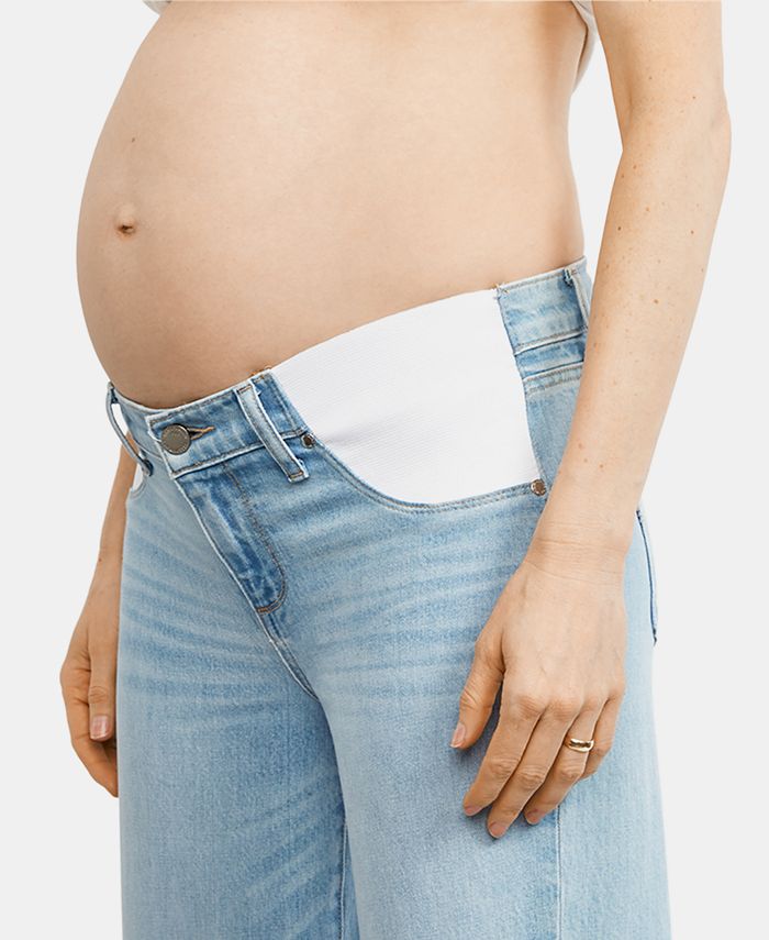 Paige Denim Maternity Cropped WideLeg Jeans Macy's