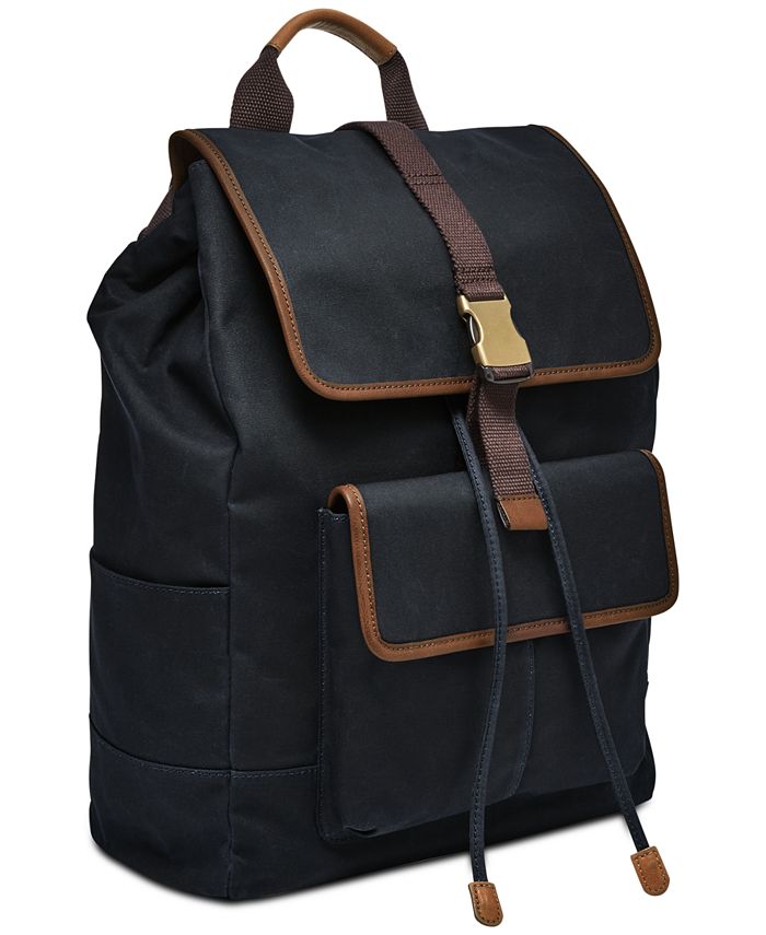 Fossil Men's Buckner Canvas Rucksack Backpack Macy's
