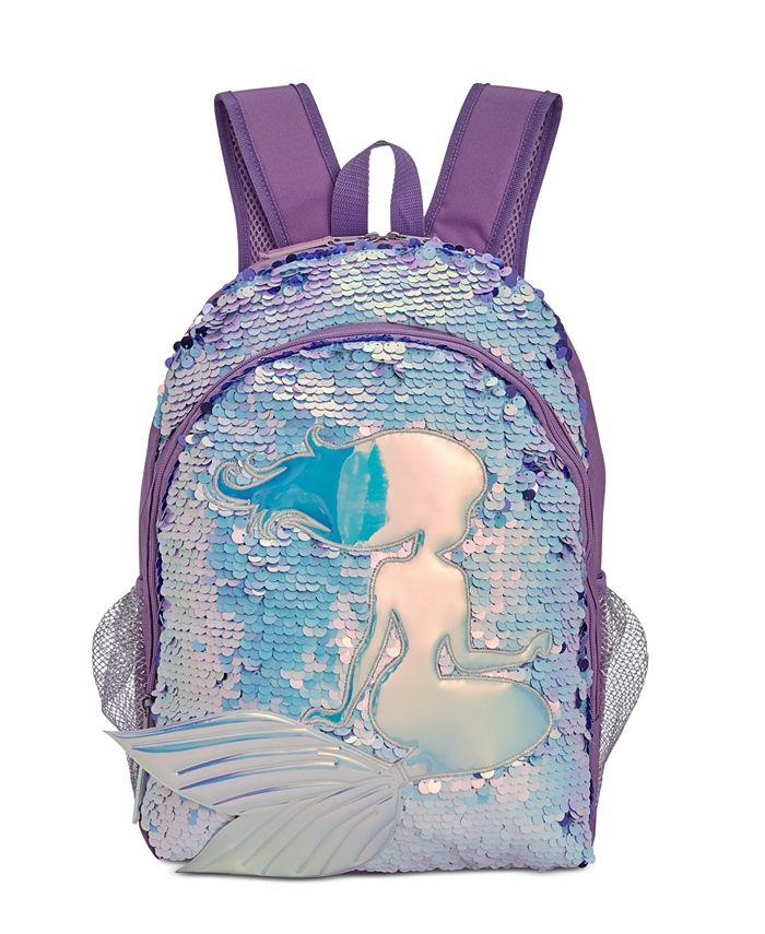 FAB Little & Big Girls Reversible-Sequin Mermaid Backpack - Macy's