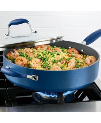 Advanced Home Hard-Anodized Nonstick 5-Qt. Saut&eacute; Pan with Helper Handle