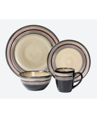 16 Piece Glazed Dinnerware