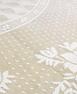 Floral Polyester Lace Tablecloth 63" Round
