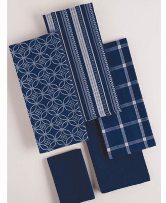 Assorted Dishtowel and Dishcloth, Set of 5
