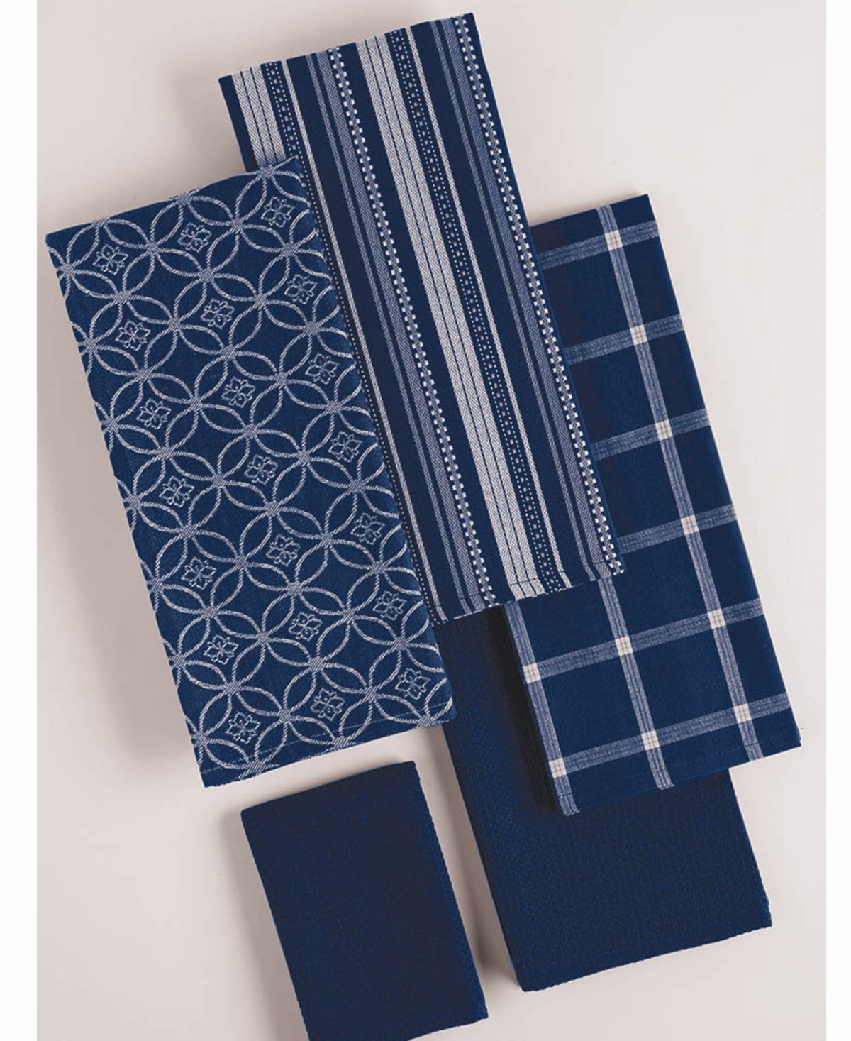 Assorted Dishtowel and Dishcloth, Set of 5