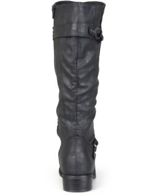 Women's Harley Extra Wide Calf Rouched Knee High Boots