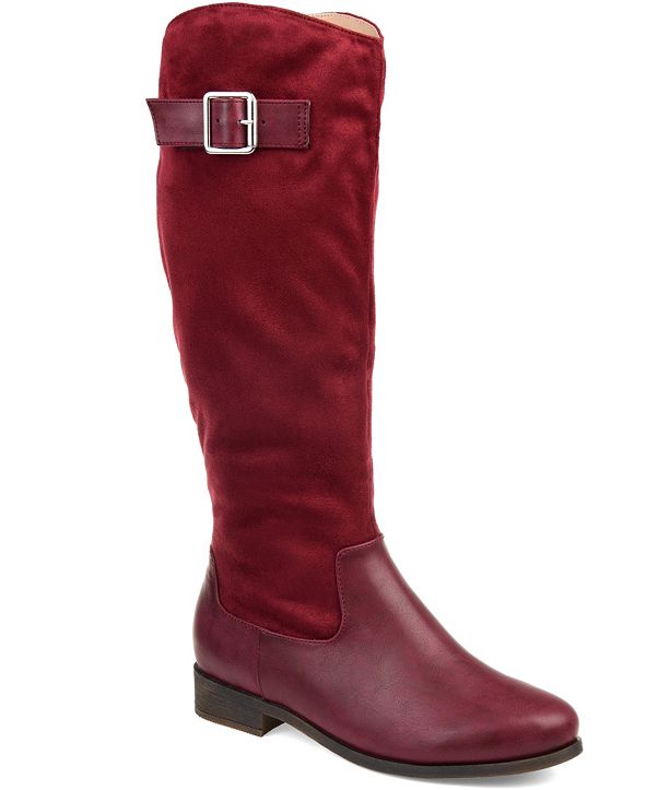 journee collection women's wide calf mount boot