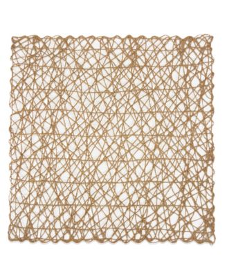 Woven Paper Square Placemat, Set of 6