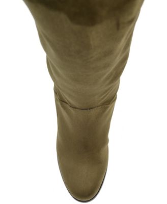 Women's Leeda Wide Calf Lace Up Detail Knee High Boots