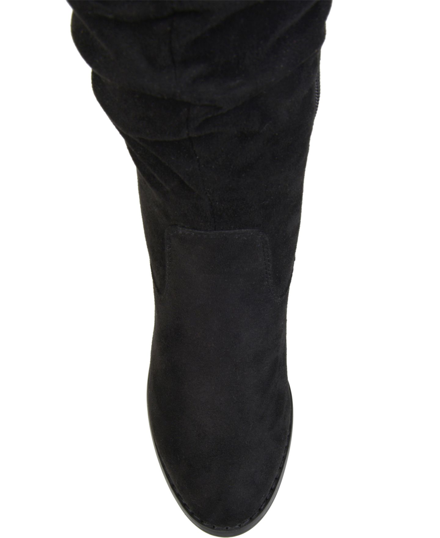 Женские ботинки Journee Collection Kaison Slouchy Over The Knee Boots, Regular, Wide Calf, & Extra Wide Calf, цвет: Чёрный — фото 3