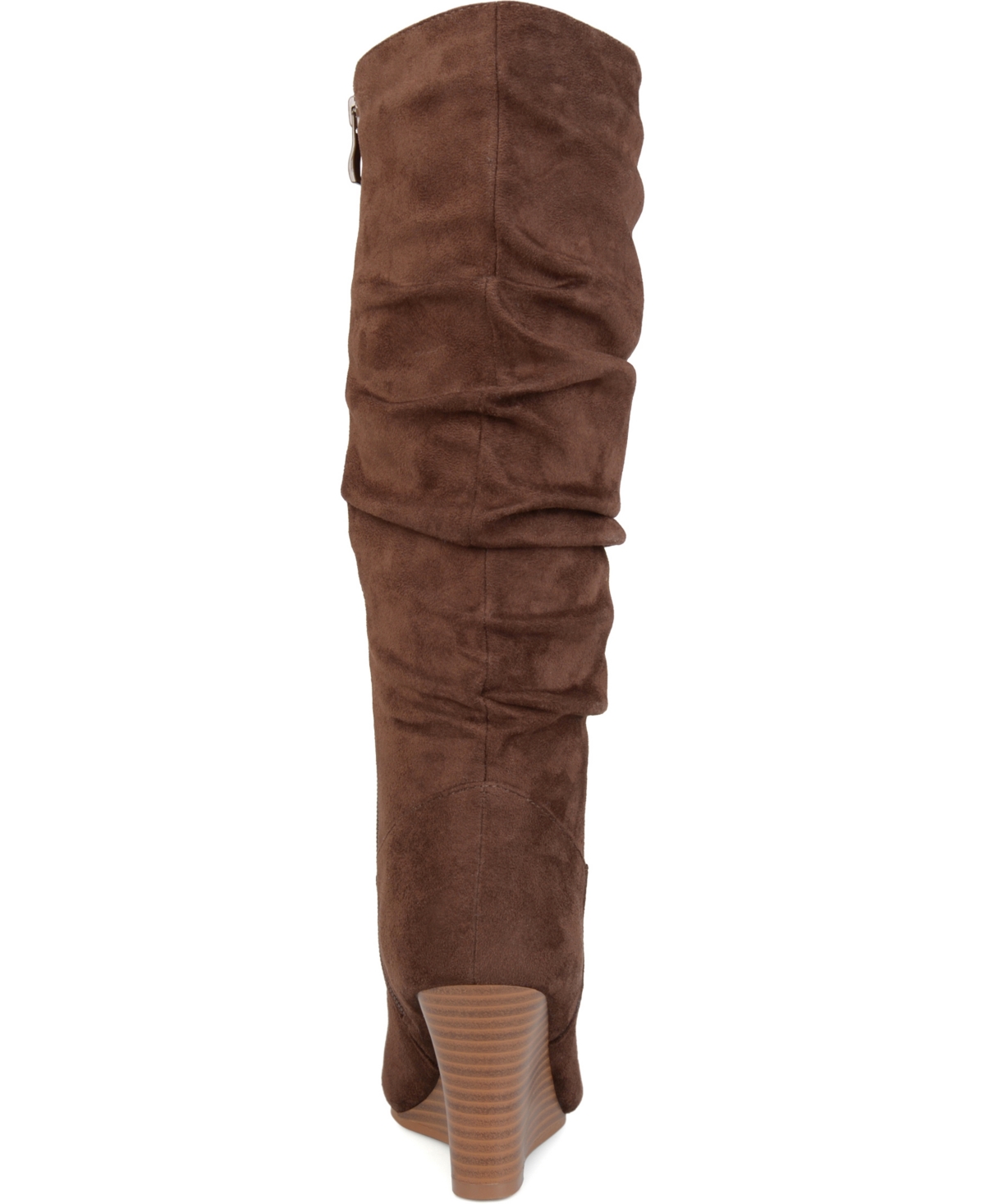 Journee Collection Women's Haze Rouched Knee High Wedge Boots