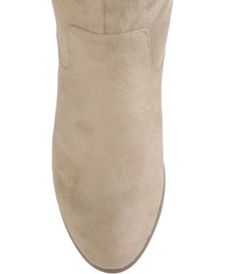 Women's Sanora Wide Calf Stacked Heel Mid Shaft Boots