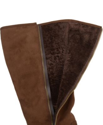 Women's Sanora Wide Calf Stacked Heel Mid Shaft Boots