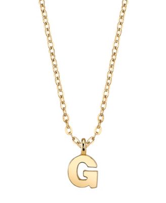 Gold-Tone Initial Necklace 20"