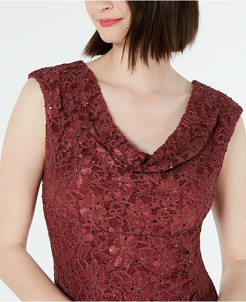 Plus Camille Cowl Neck Gown main image 1