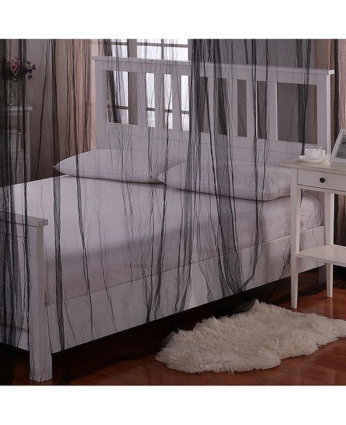 Epoch Hometex Inc Cottonloft Palace 4 Post Bed Sheer Mosquito Net