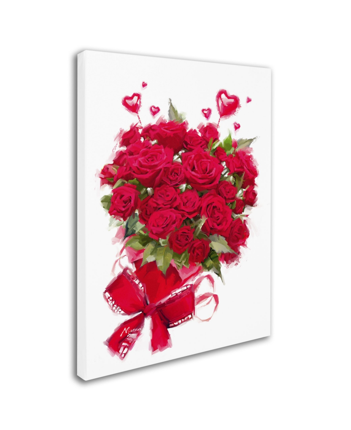 The Macneil Studio 'Valentine Roses' Canvas Art -