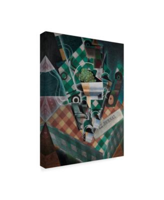 Trademark Global Juan Gris 'Still Life with Checked Tablecloth, 1915' Canvas Art - 18" x 24"