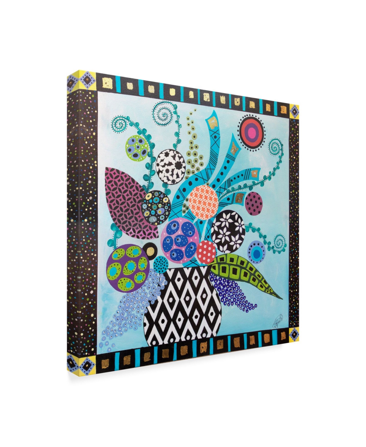 Lynn Hughes 'Full Bloom In Color' Canvas Art -