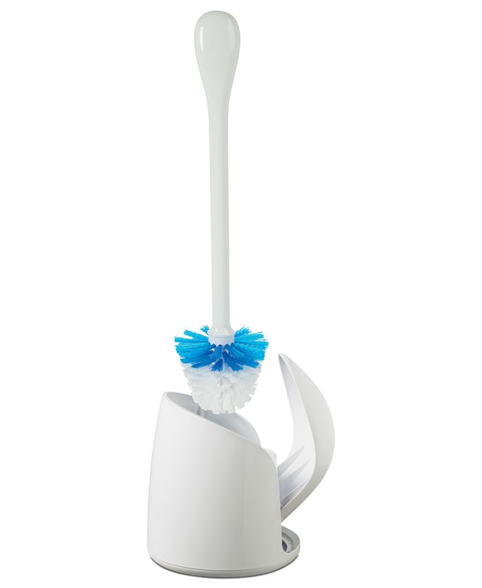 OXO Bath Accessories, Compact Toilet Brush and Canister Macy's