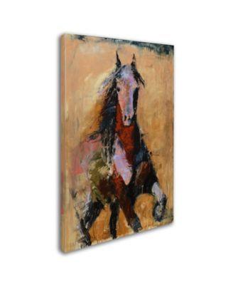 Joarez 'Golden Horse' Canvas Art - 22" x 32"