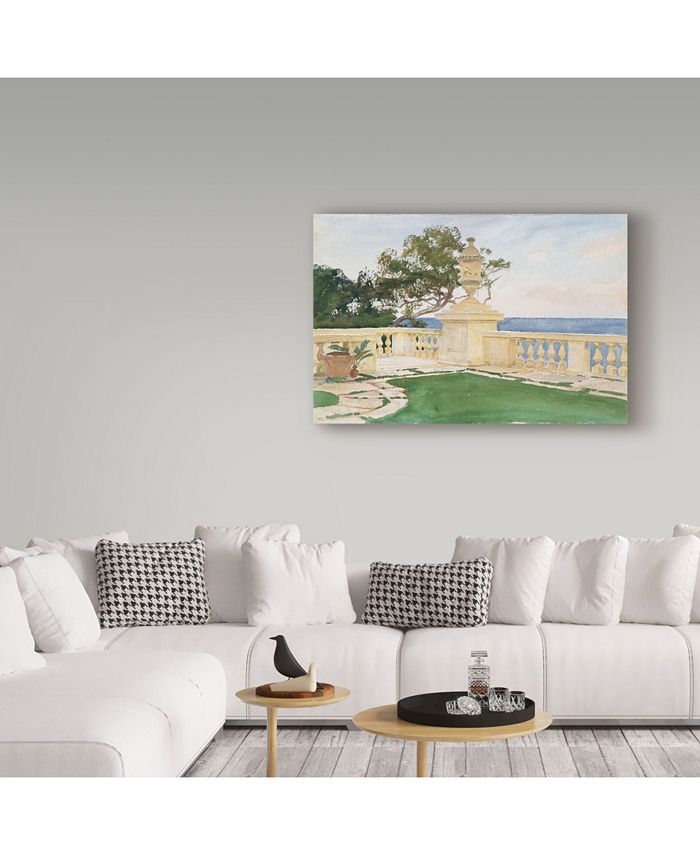 Trademark Global John Singer Sargent 'Terrace Vizcaya' Canvas Art 32" x 22" Macy's