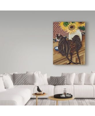Jan Panico 'Kitchen Cats' Canvas Art - 35" x 47"