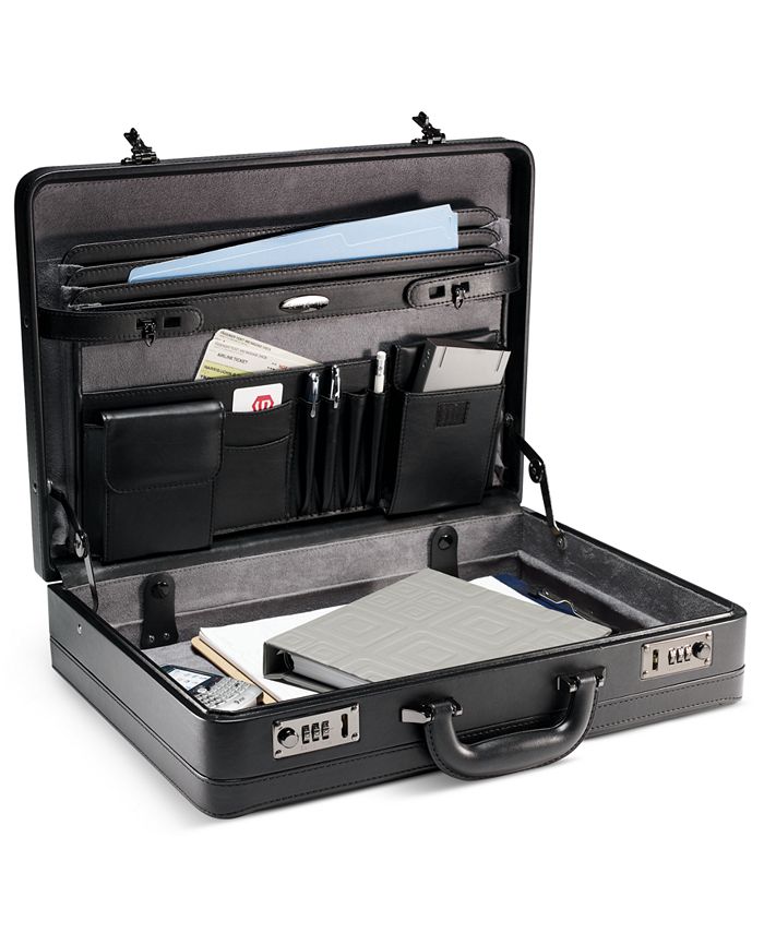 Samsonite Leather Expandable Attache Macy's