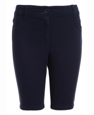 Nautica Little Girls Sateen Bermuda Shorts