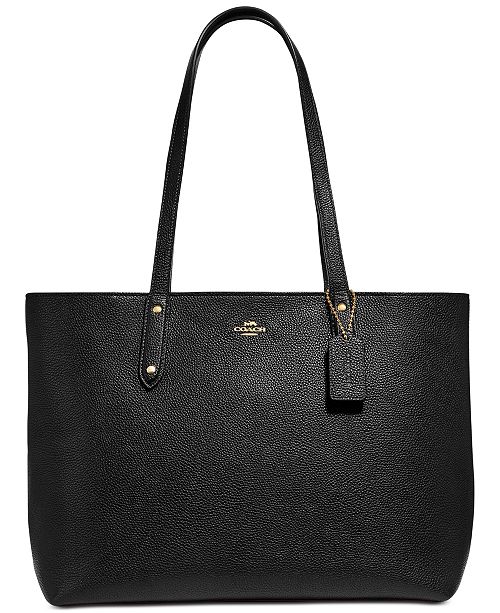 Coach Central Tote In Polished Pebble Leather Reviews Handbags