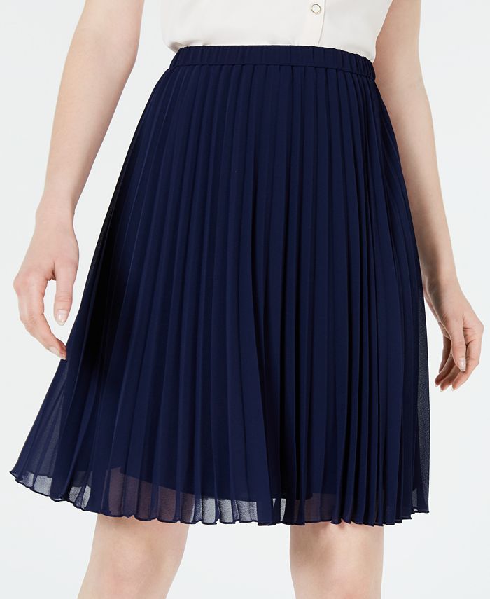Anne Klein Sunburst-Pleat Skirt - Macy's