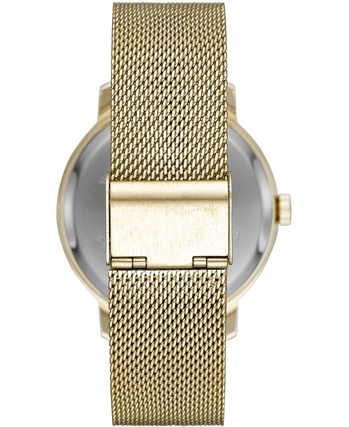 Folio Mens Gold Mesh Automatic Watch 42mm Macy's