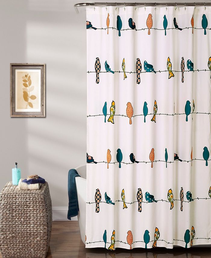 Lush Décor - Rowley Birds 72" x 72" Shower Curtain