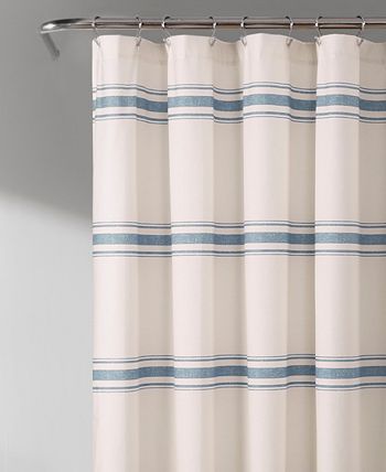 Lush Décor - Farmhouse Stripe 72" x 72" Shower Curtain