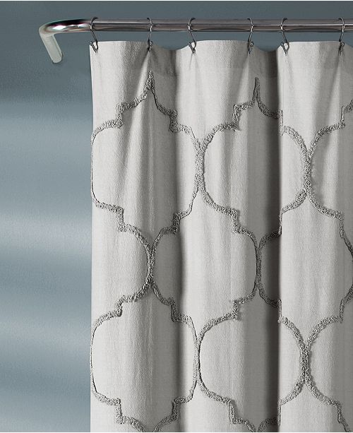 Lush Decor Avon Chenille Trellis 72 X 72 Shower Curtain