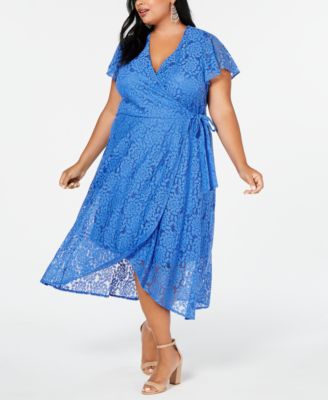 wrap around dresses plus size