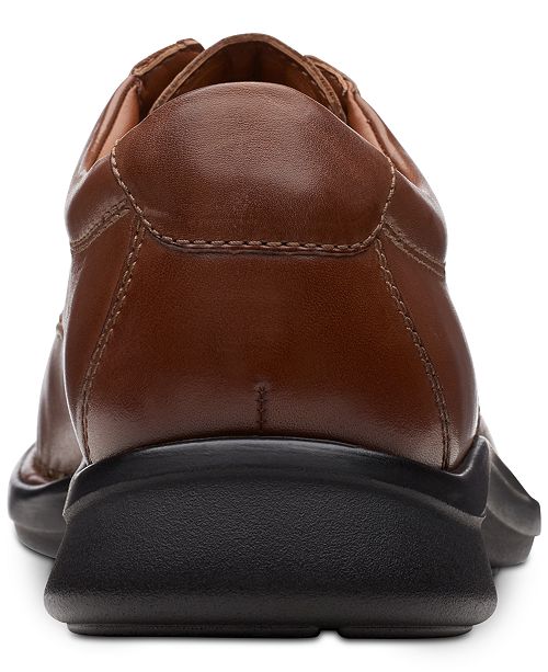 Clarks Men S Kempton Run Black Leather Dress Casual Lace Up Shoes