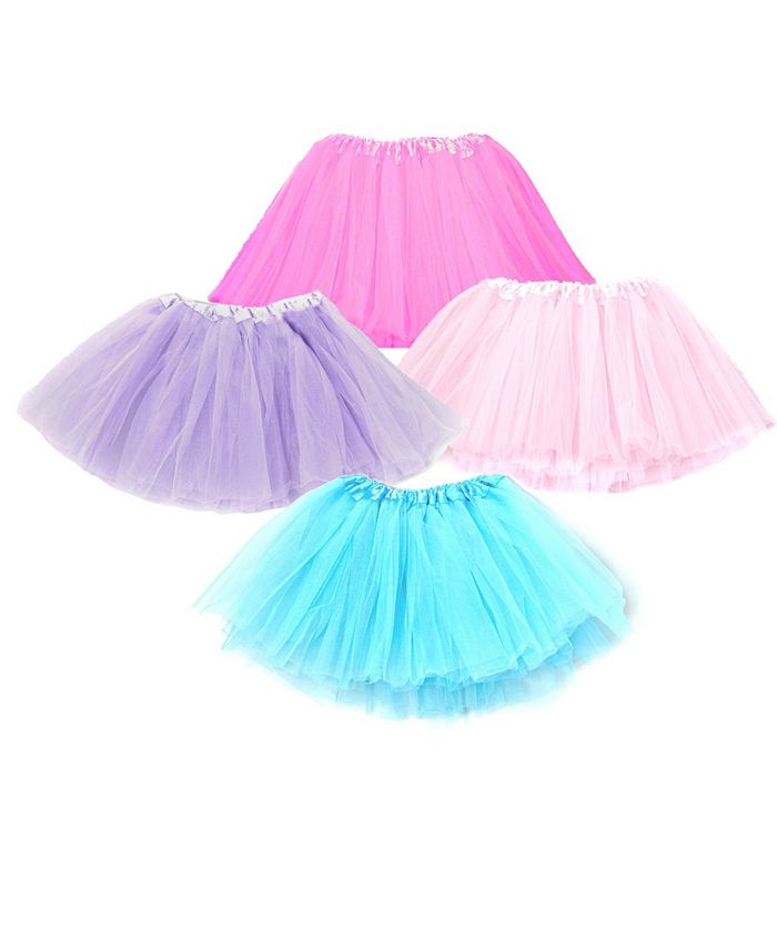 Mi Amore Gigi One Size Girls Tutu Skirts Set Of 4 - Macy's