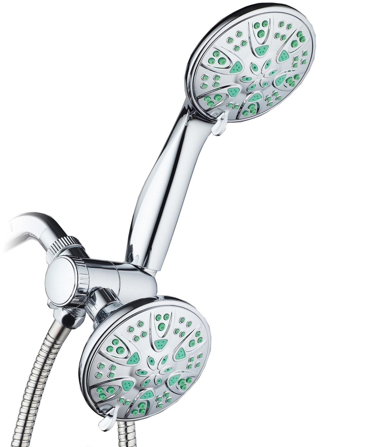Antimicrobial 30-setting Shower Combo, Coral Green Jets - Premium Chrome