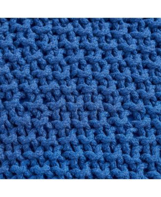 Pim Knitted Cotton Pouf Cube