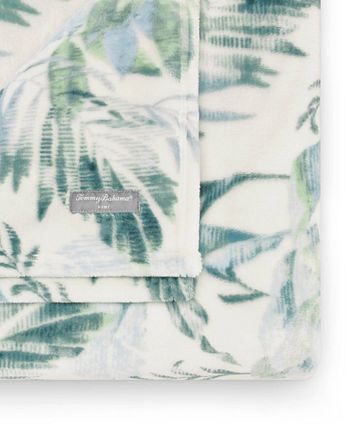 Tommy Bahama Home - Wallpaper Leaves Castaway Ultra Soft Plush Throw