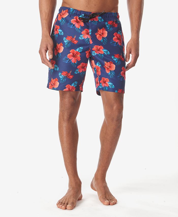 Tallia Men's Tropical Floral Board Shorts - Macy's