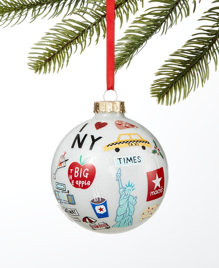 Holiday Lane New York Macy\'s NYC Ball Ornament, Created for Macy\'s ...